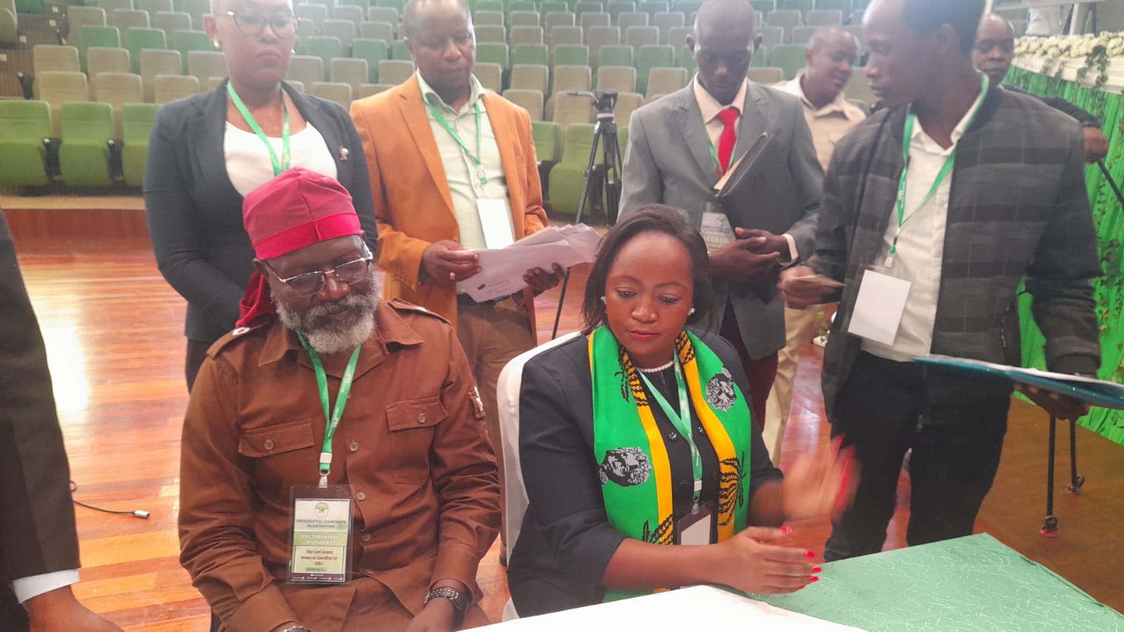 PHOTOS: Wajackoyah “The Fifth” on the IEBC bench for clearance
