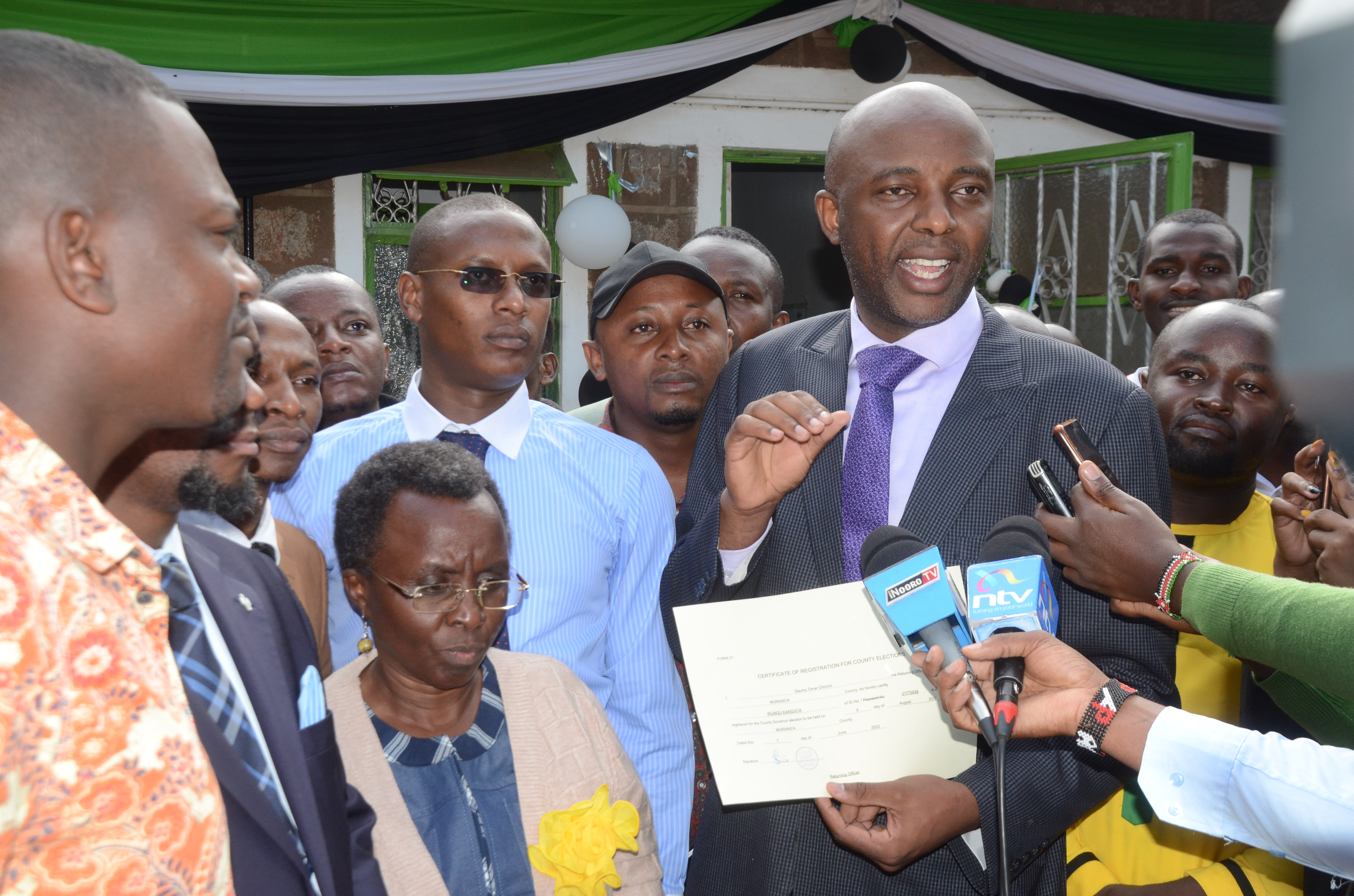 Kang’ata finally cleared for the Murang’a Governor’s race