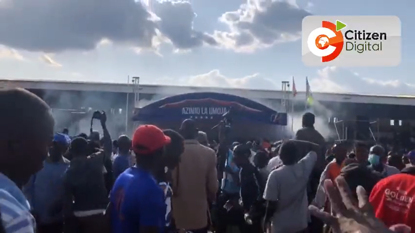 Karua Kisii rally ends prematurely after teargas explosion