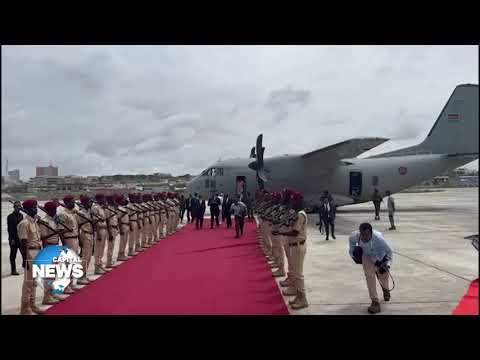 Uhuru in Mogadishu for inauguration of President Hassan Mohamud