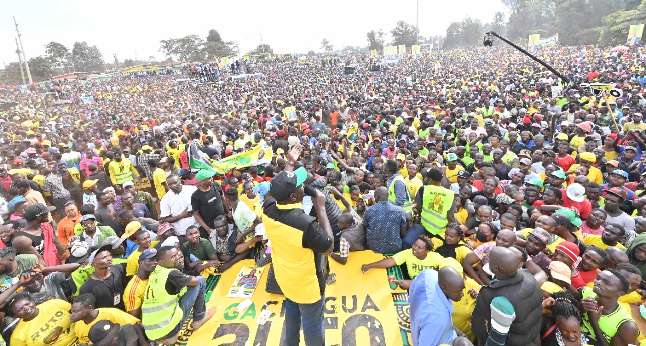 PHOTOS: Ruto’s mega rally in Kamukunji