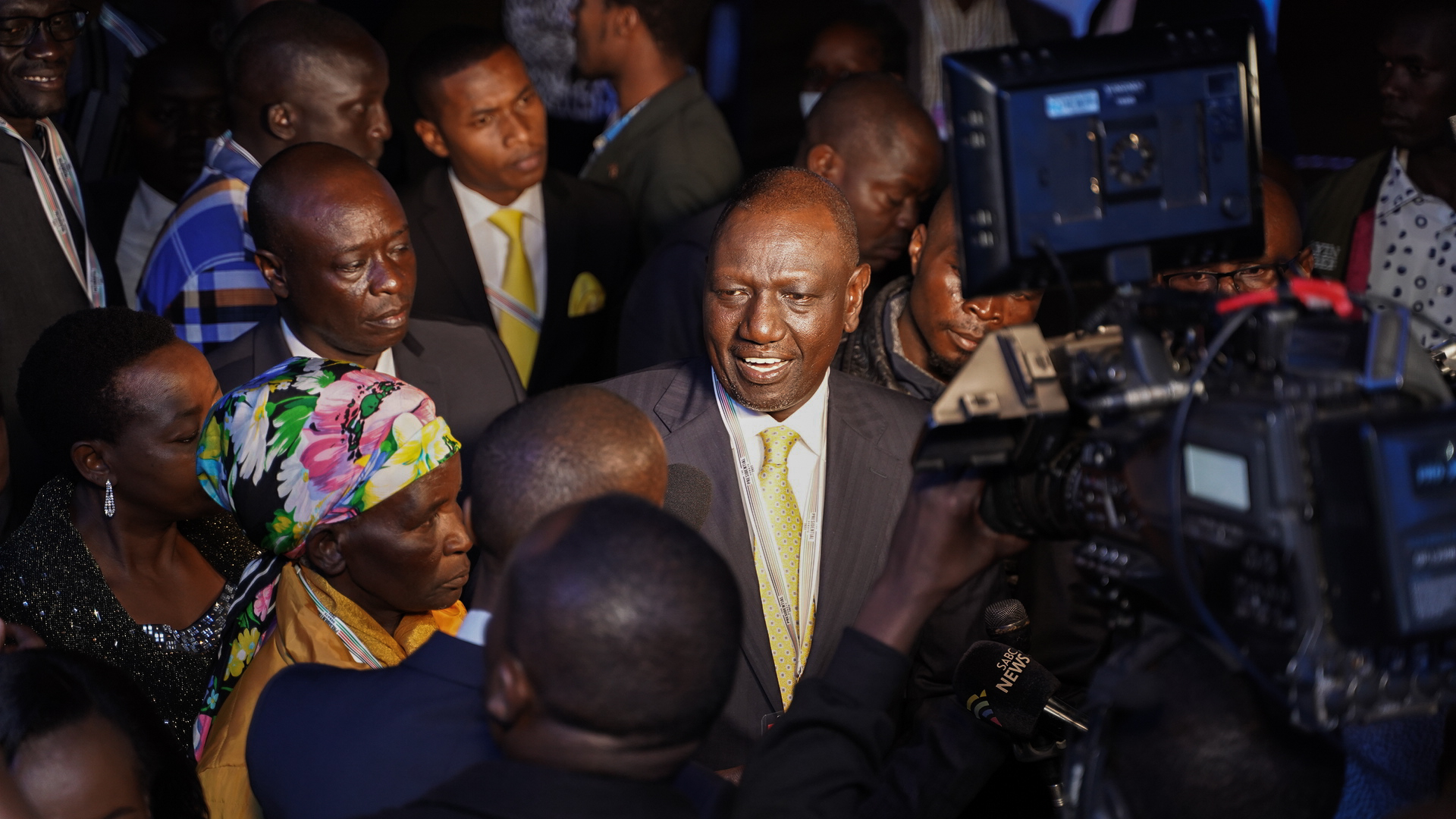 Ruto arrives at CUEA for the presidential debate