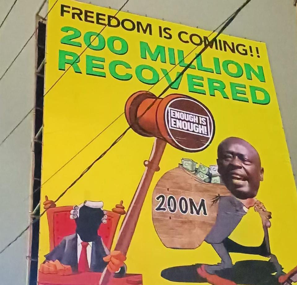 Gachagua on Thika Road billboard after court order to surrender Sh200mn