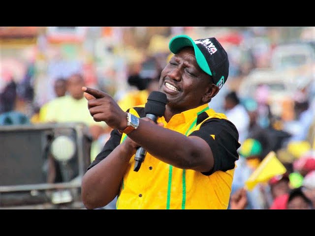 Ruto to Raila – You are only ahead of me in opinion polls and media coverage (VIDEO)