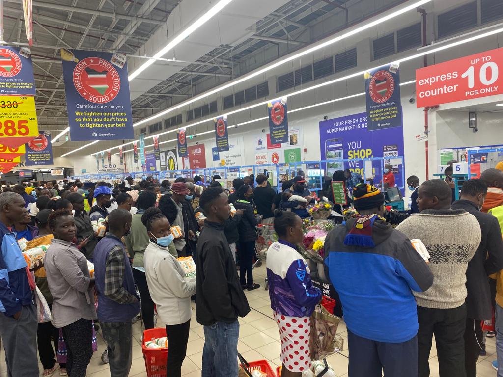 Unga queues in supermarkets after commodity resurfaced