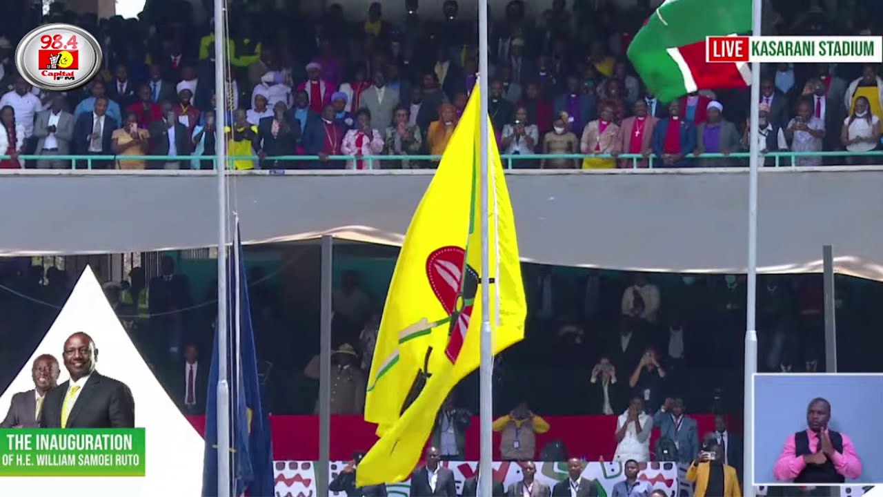 21-gun salute as Ruto’s Presidential standard unveiled (VIDEO)