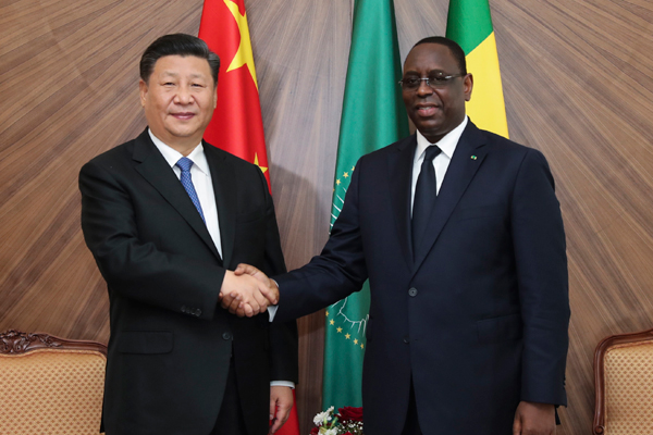 Xi, Sall exchange congratulations on 20 years of China-African Union ties
