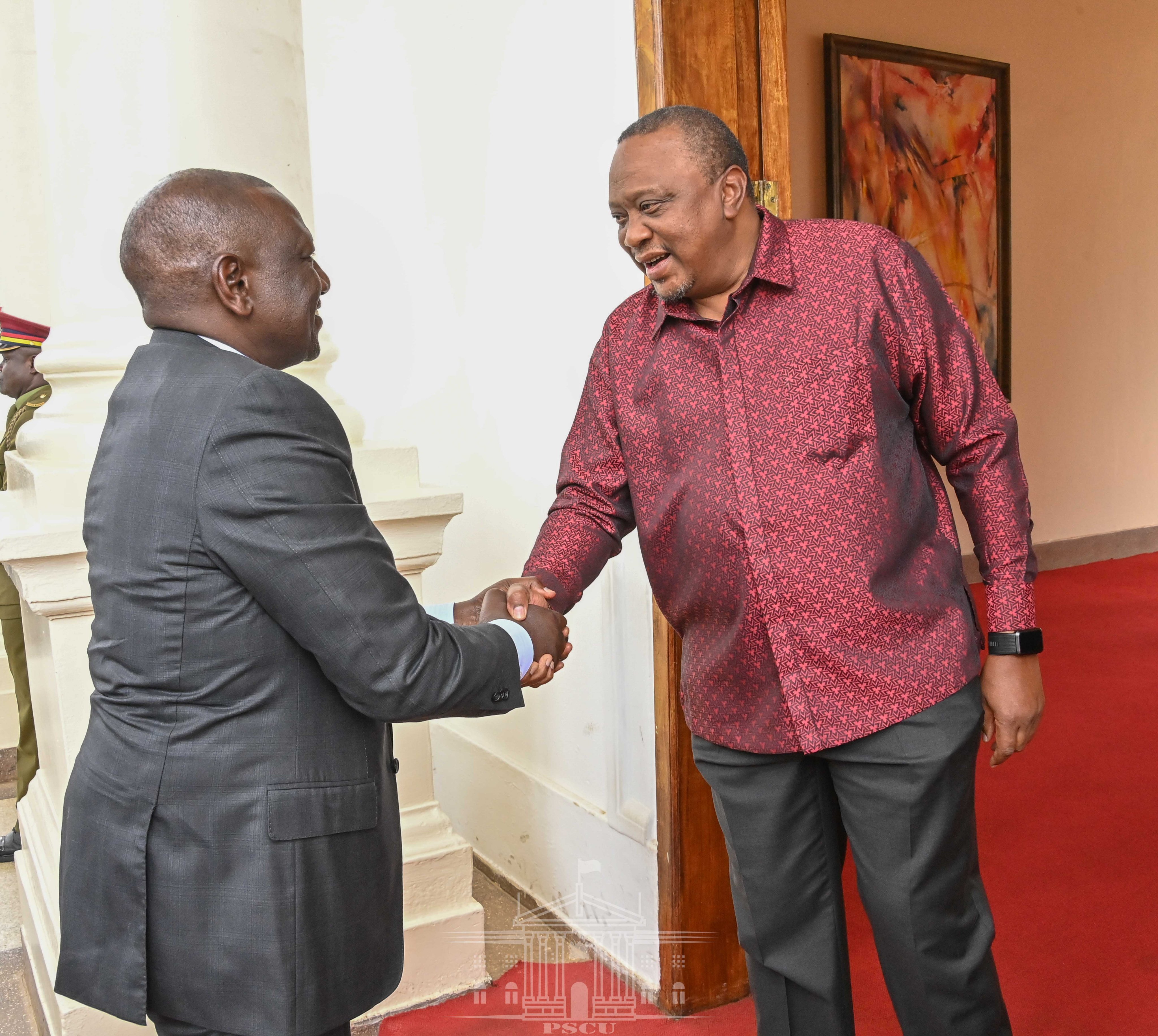 Uhuru hosts his successor Ruto at State House ahead of inauguration