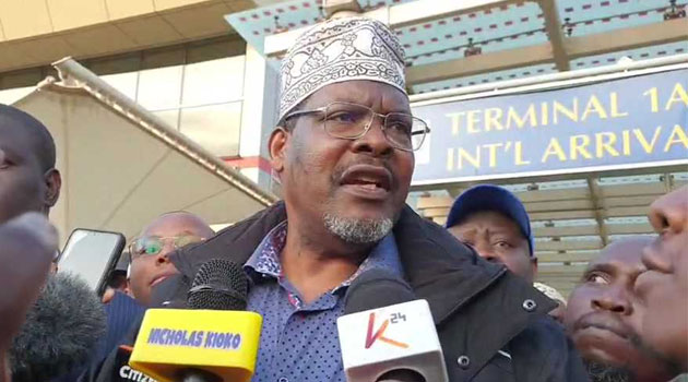 Miguna Miguna at Uhuru Gardens for Mashujaa Day fete on Ruto’s invitation