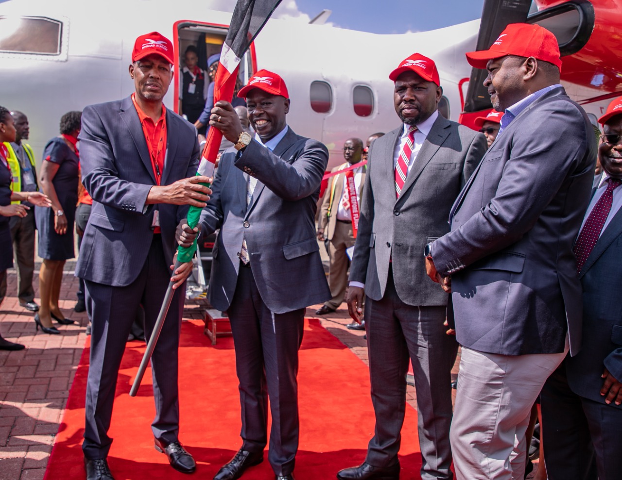 DP Gachagua launches first commercial flight from Nairobi to Kakamega