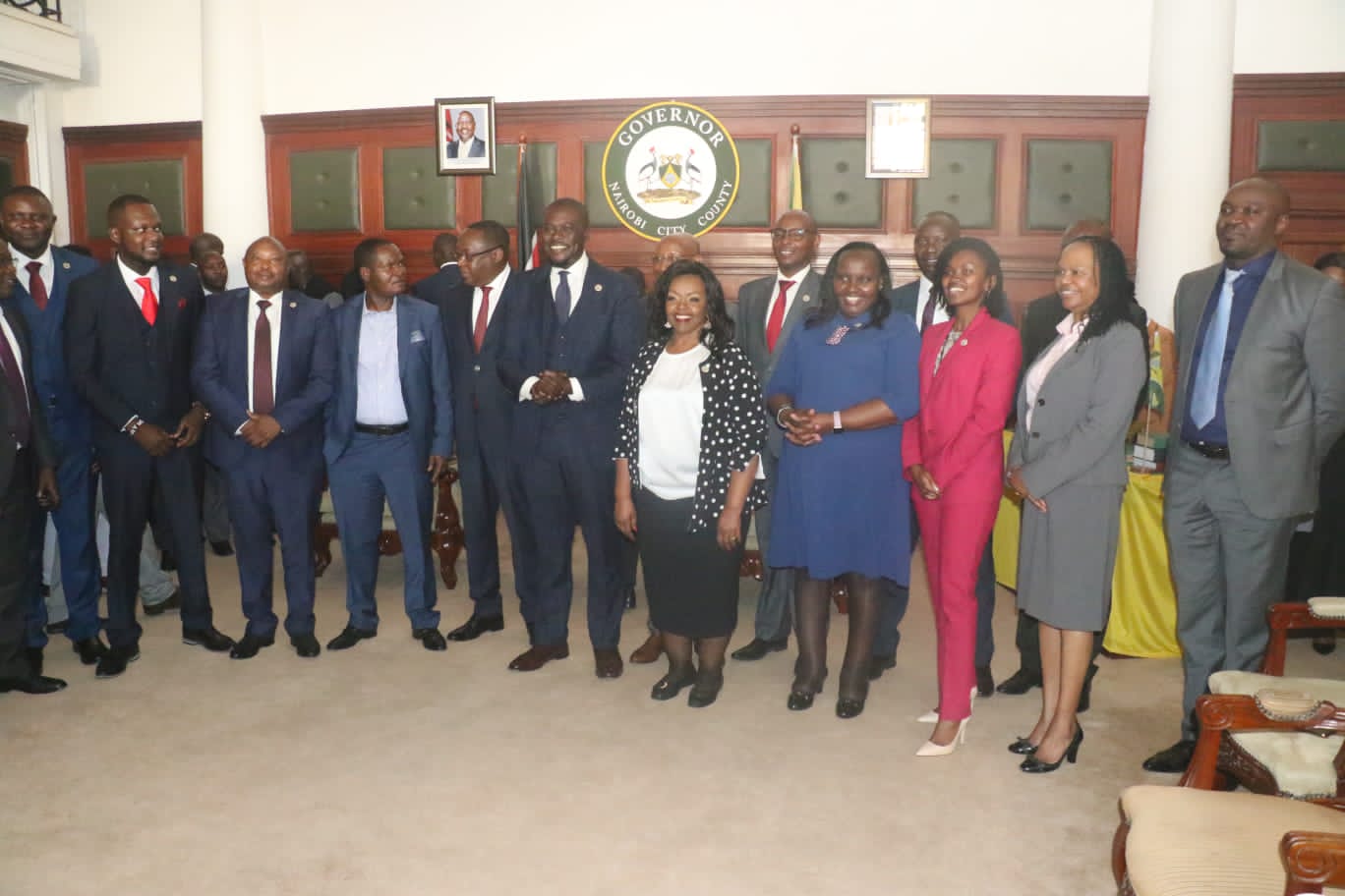 All the 10 Governor Sakaja CECs sworn in after being unanimously approved this afternoon