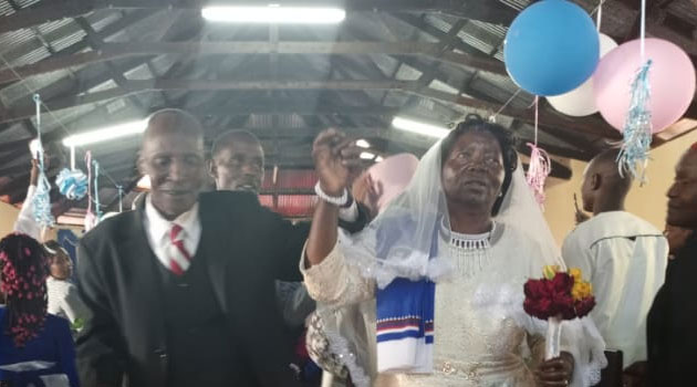 Nyeri couple formalizes 60-year union at a mass wedding