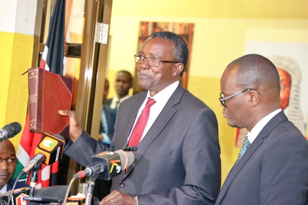Ex-CJ Maraga sworn in to spearhead reforms in police and prison
