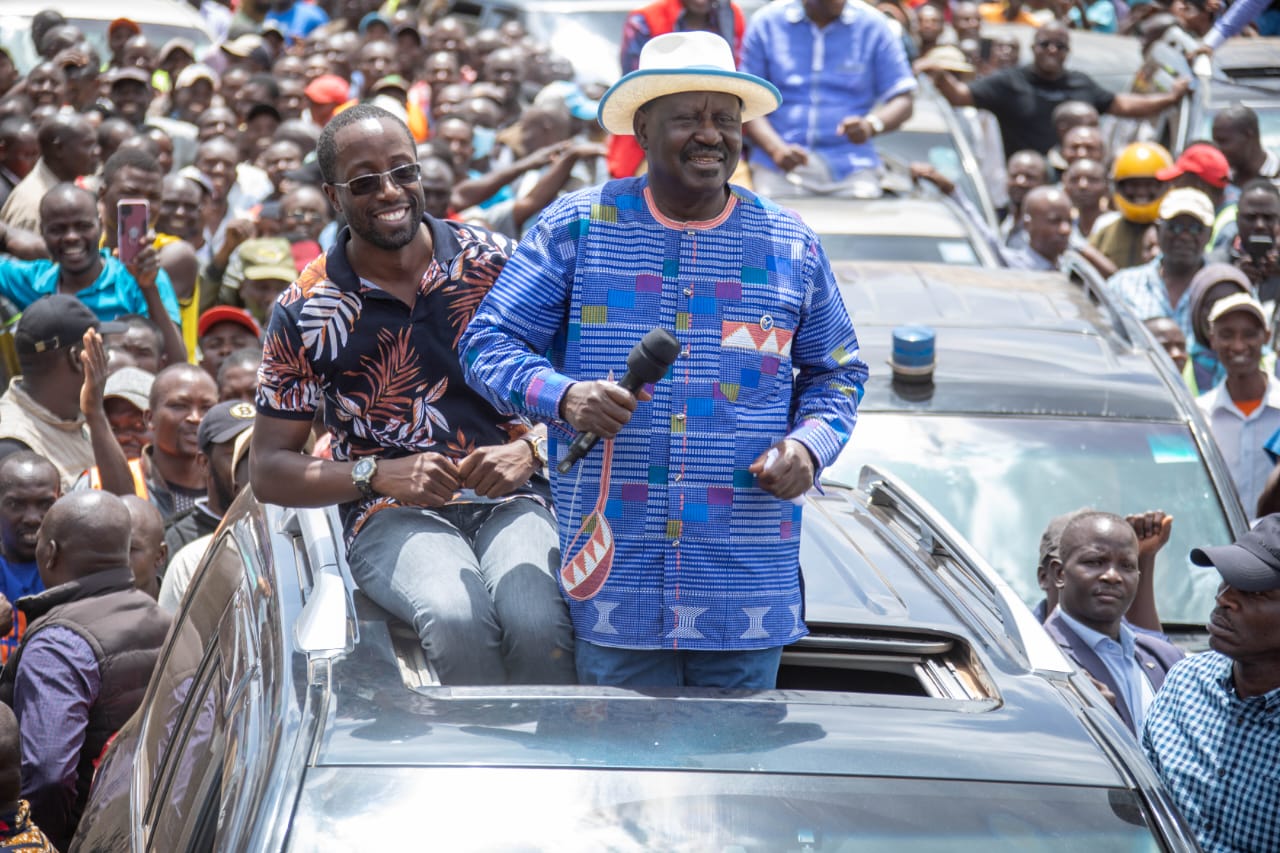 Raila says ready to take a bullet for Matiangi