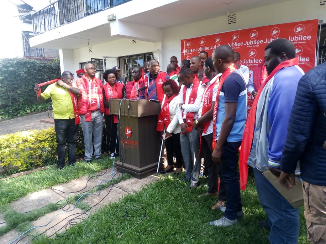 Kioni says he is the bona fide Secretary General of Jubilee Party