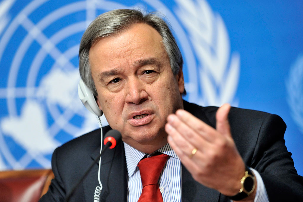 UN chief urges future guided by rule of law, not raw power