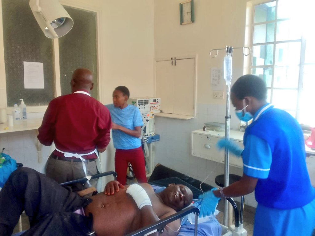 PHOTOS: How Dr. Khalwale performed 2-hour surgery to save a lecturer