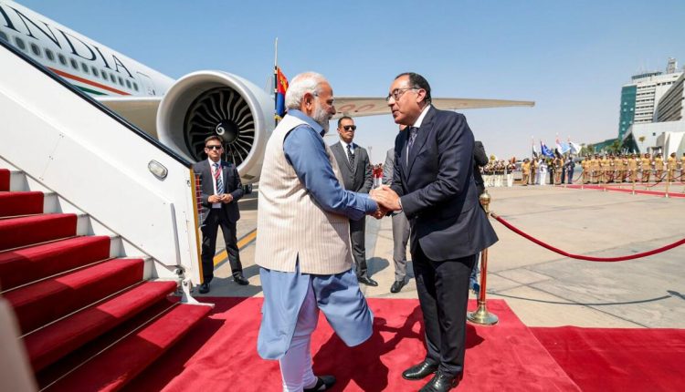 Indian Prime Minister Modi Visits Egypt To Strengthen Ties