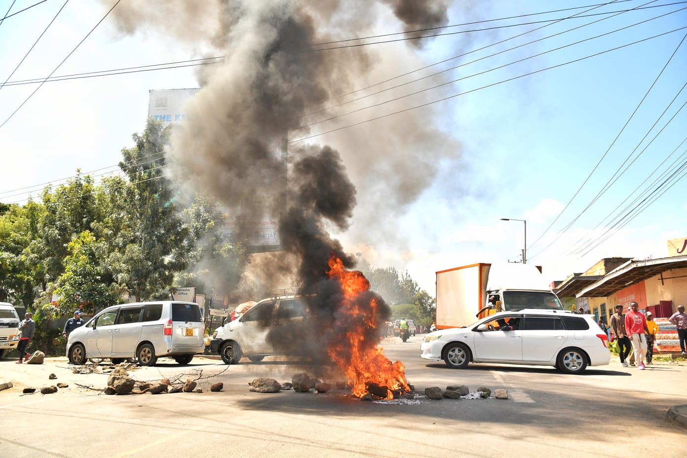 Rowdy youth clash with police to protest ‘middlemen’ taking up casual jobs at WRC