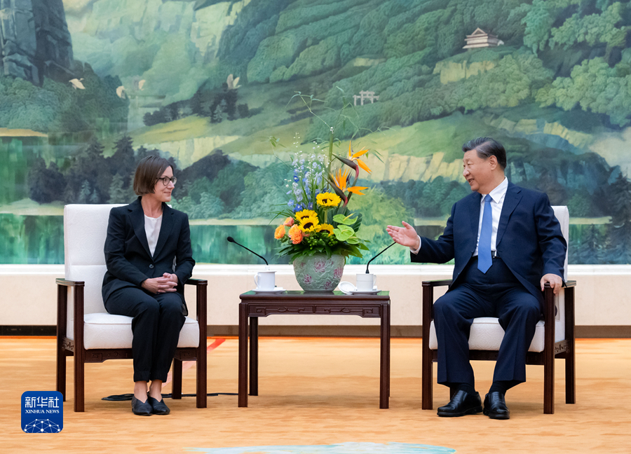 Xi emphasizes humanitarianism in meeting with ICRC president