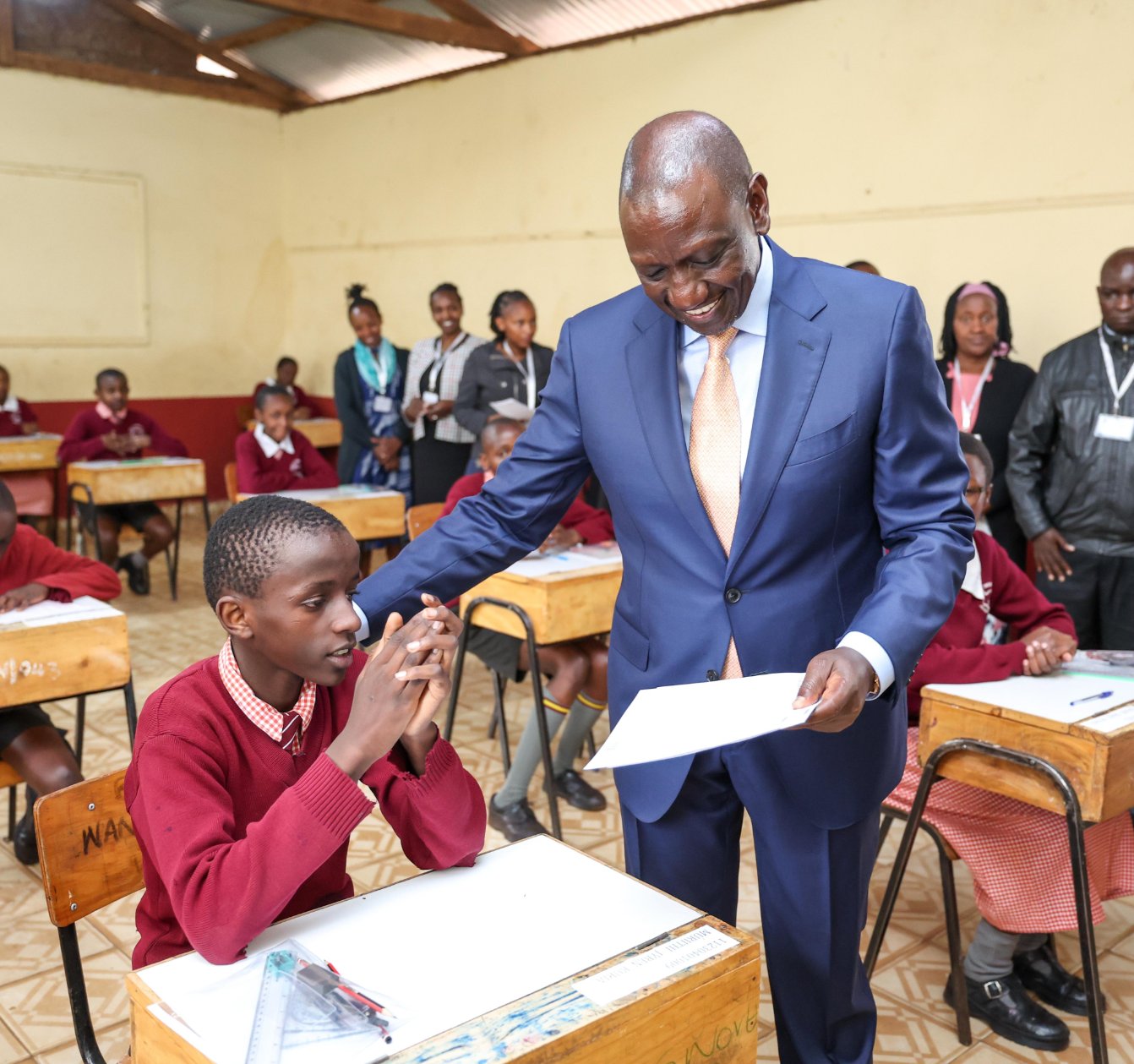President Ruto oversees opening of exam material, prays for candidates as KCPE, KPSEA kick off
