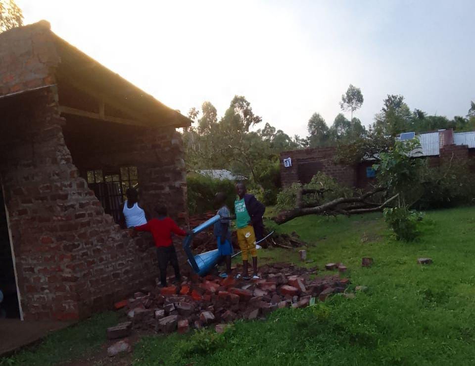 Over 40 Families brave the cold as winds destroy homes in Teso