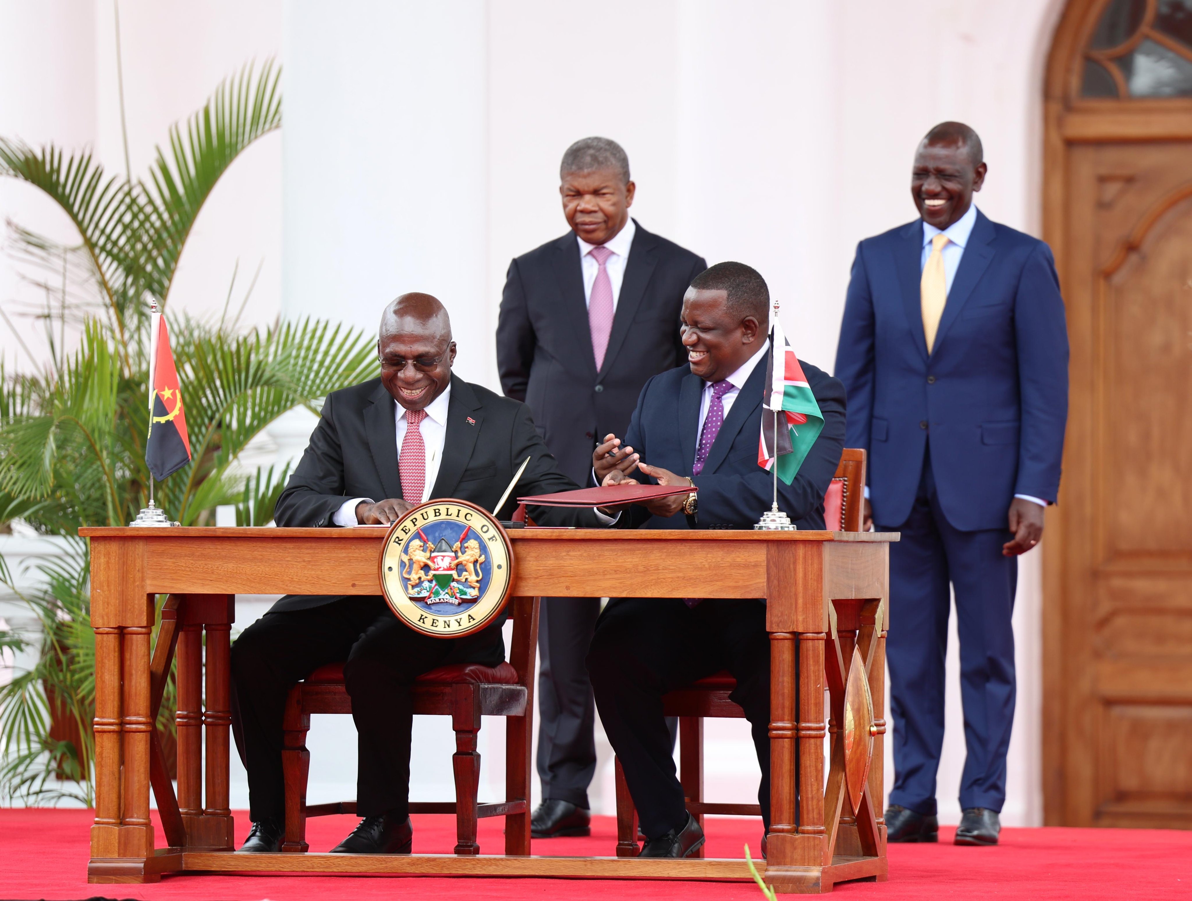 Kenya, Angola Sign 11 Bilateral Agreements to Enhance Relations and Cooperation
