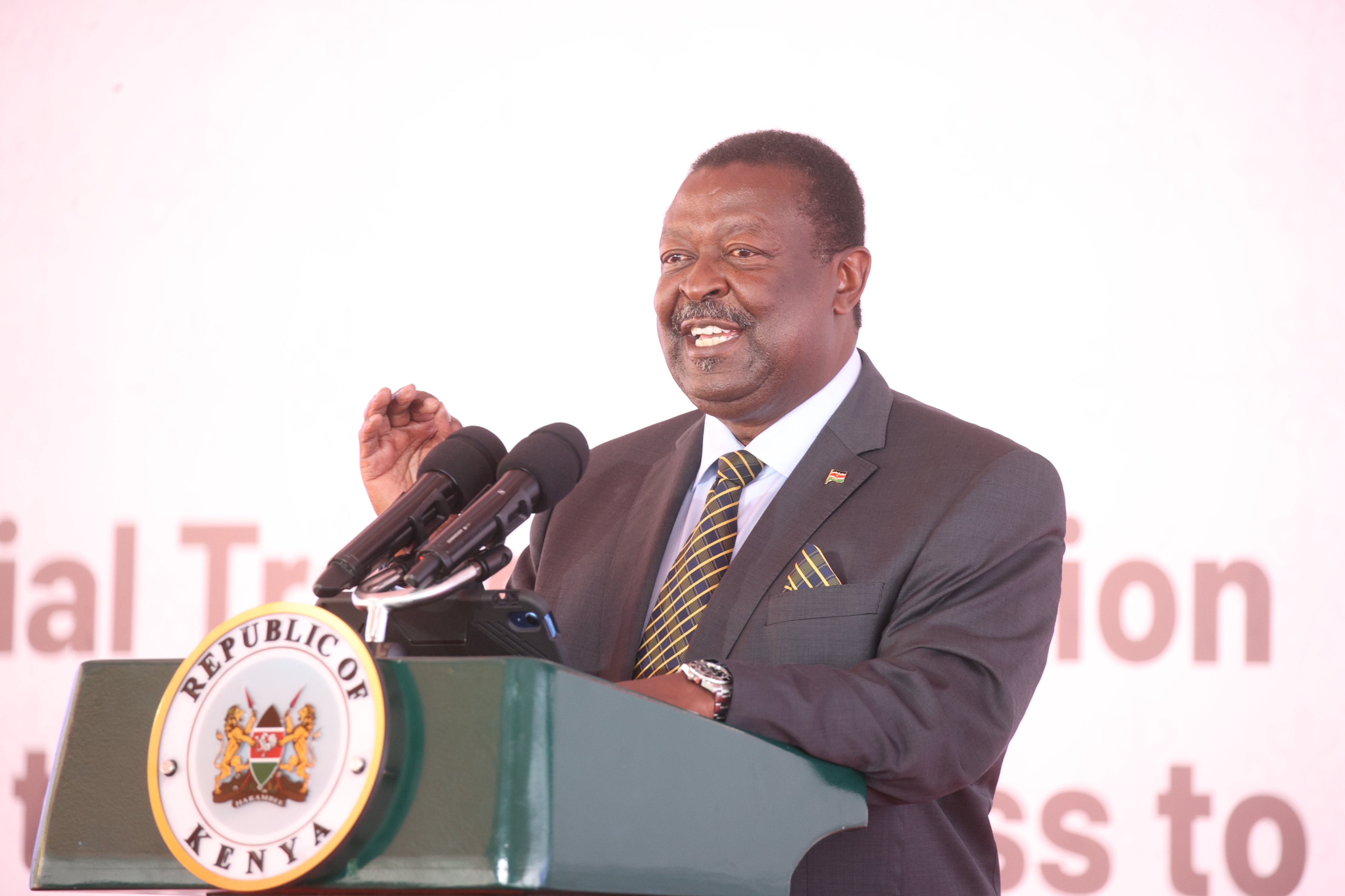 Mudavadi roots for enactment of legal framework to guide executive transition