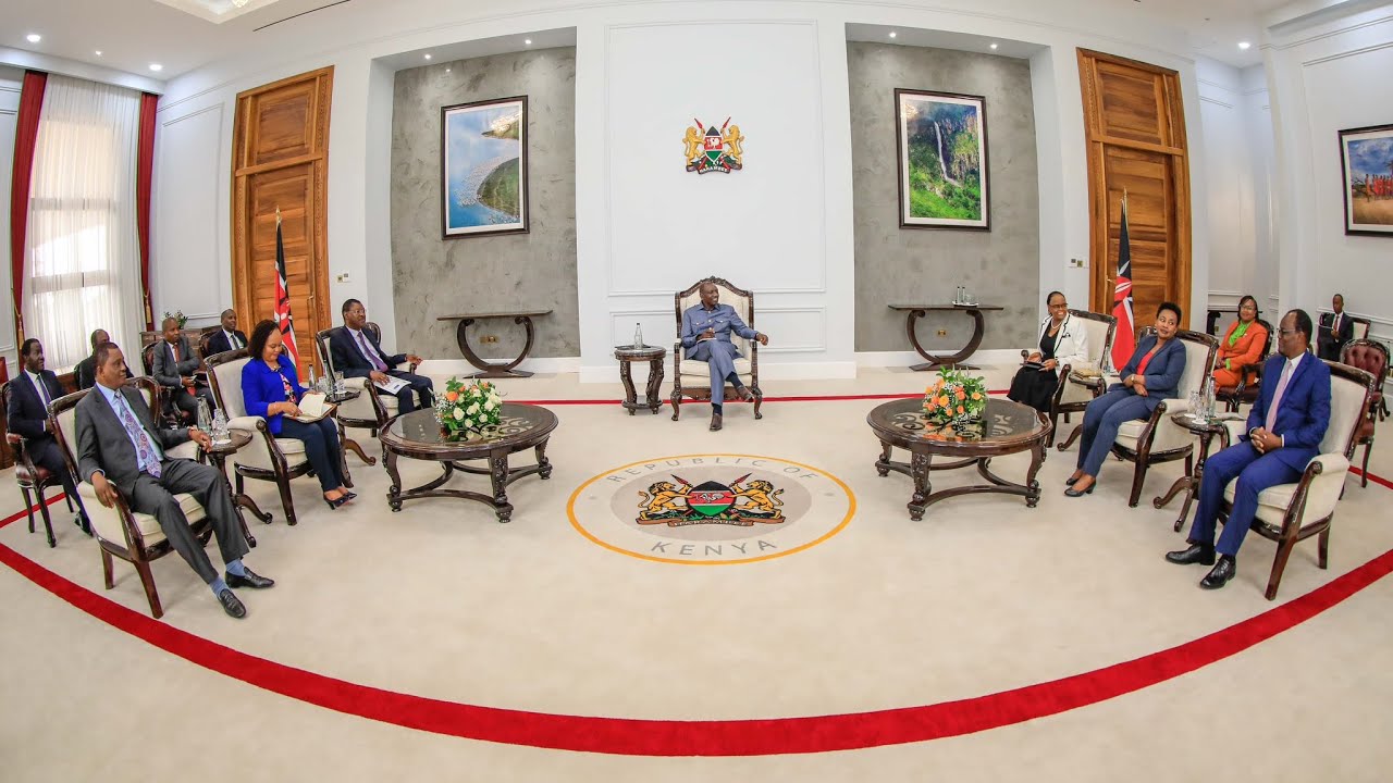 (VIDEO) Ruto, Wetangula, Koome commit to war on graft at State House meeting