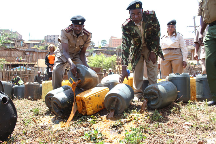 5 people die after consuming ethanol-laced alcohol in Kirinyaga