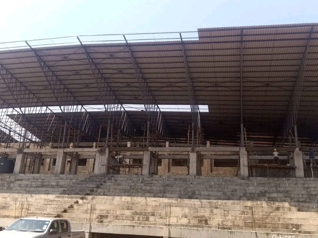 Works underway at the Masinde Muliro Stadium ahead of Madaraka Day celebrations