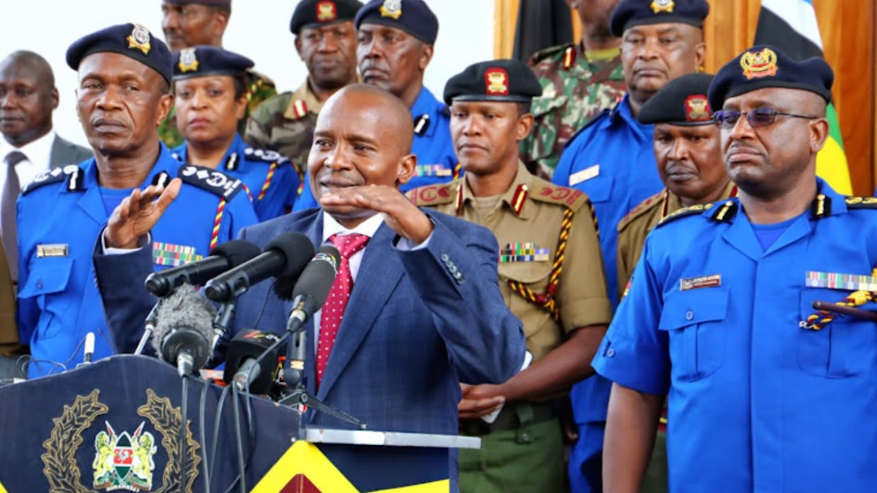 (VIDEO) CS Kindiki orders immediate transfer of police officers who have served in a station for over 3 years
