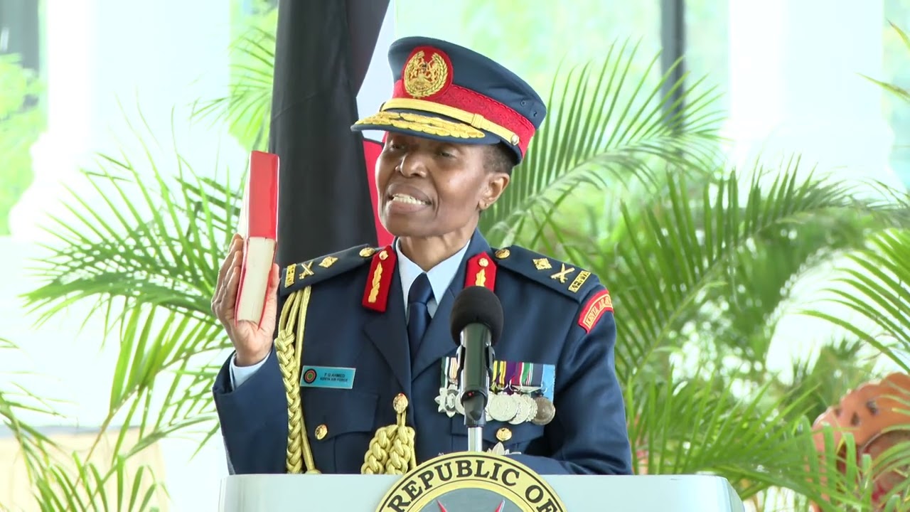 (VIDEO) Kenya’s First Female Air Force Commander takes oath of office