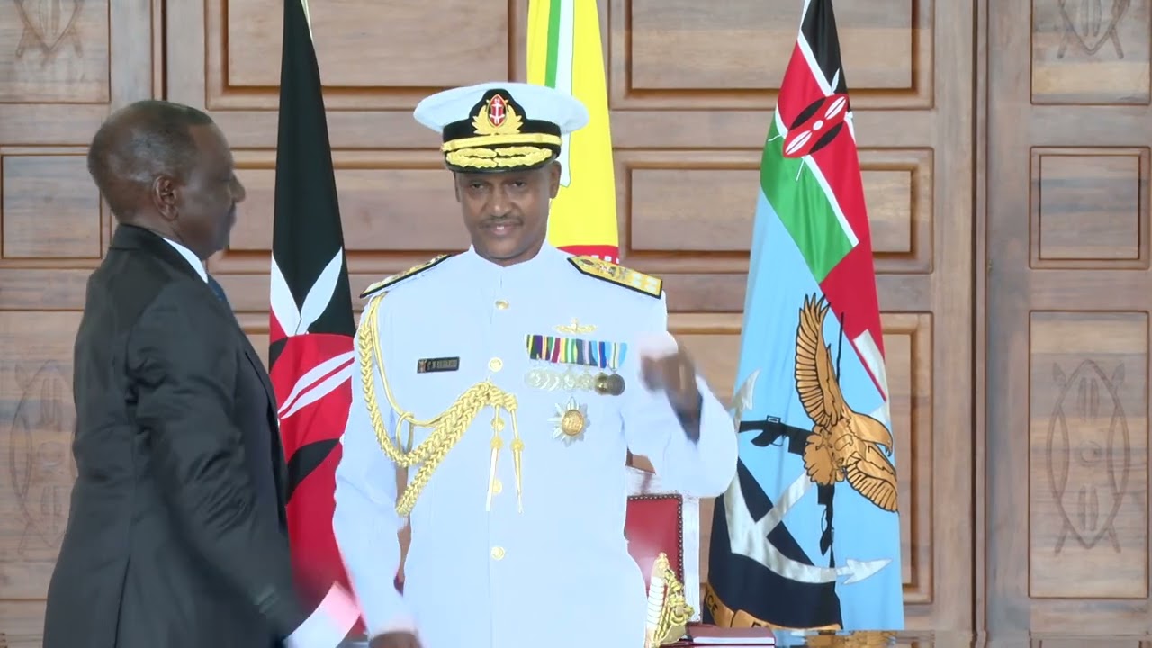 (VIDEO) President Ruto presides over installation of Gen Kahariri as new CDF