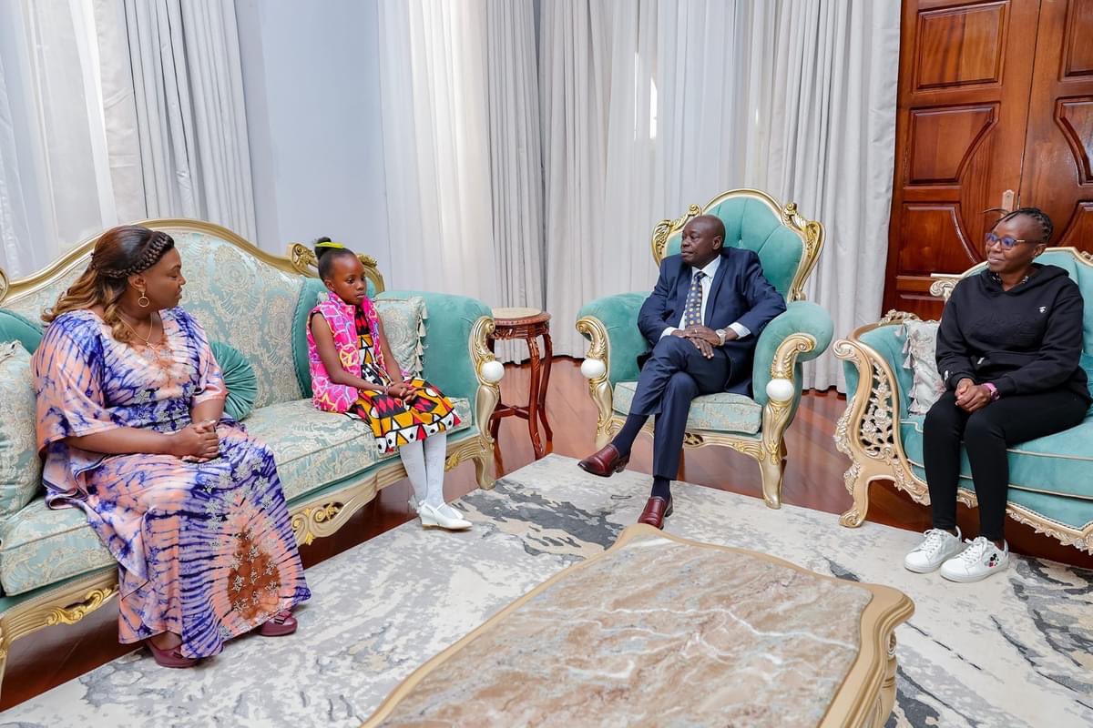DP Gachagua hosts 11-year-old Poet Princess of Nakuru for breakfast, Promises to pay her school fees