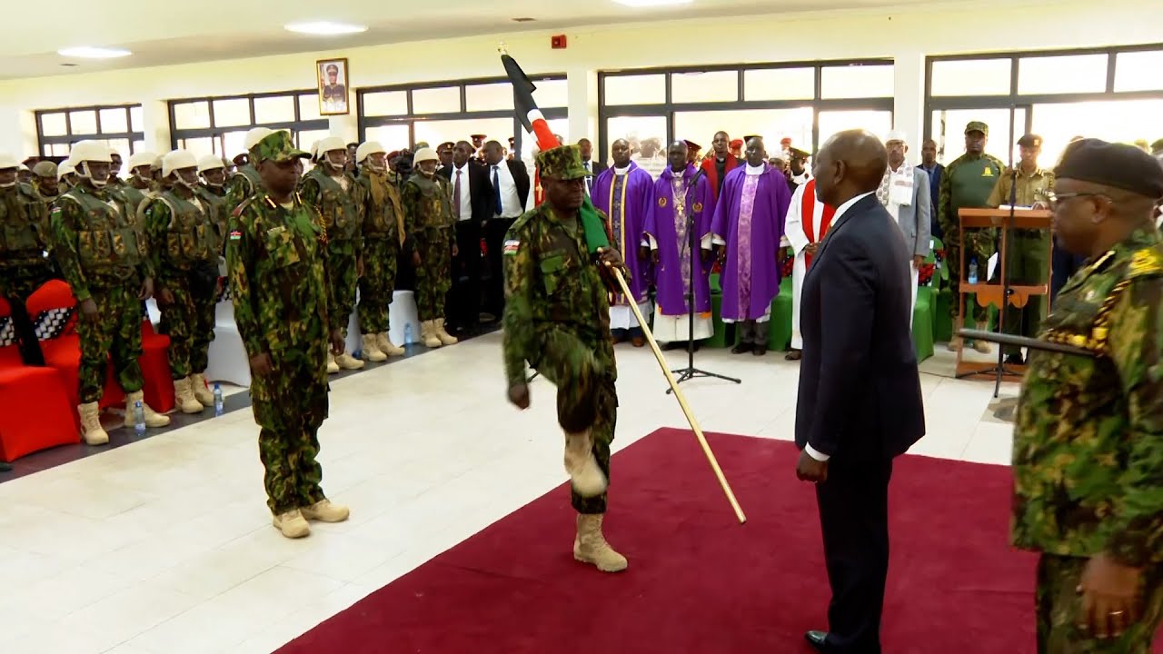 (VIDEO) President Ruto flags off first 400 Kenyan police officers to Haiti