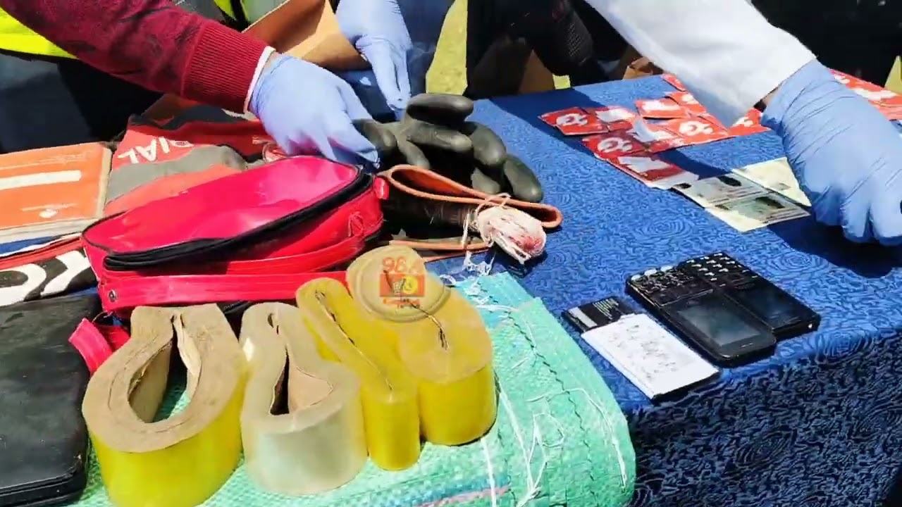 (VIDEO) Evidence recovered from the serial killer prime suspect in the Mukuru quarry murders