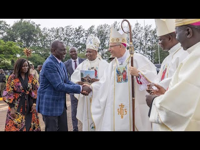 (VIDEO) President Ruto hits reconciliatory tone with Catholic clergy pledging to look at concerns raised