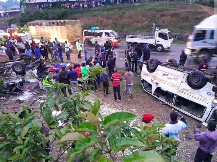 At least 10 people killed in accident along Kisumu-Kakamega road