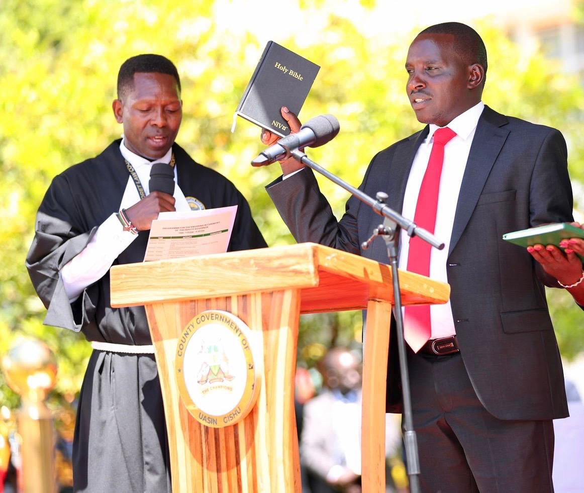 Evas Kapkea sworn in as Uasin Gishu Deputy Governor