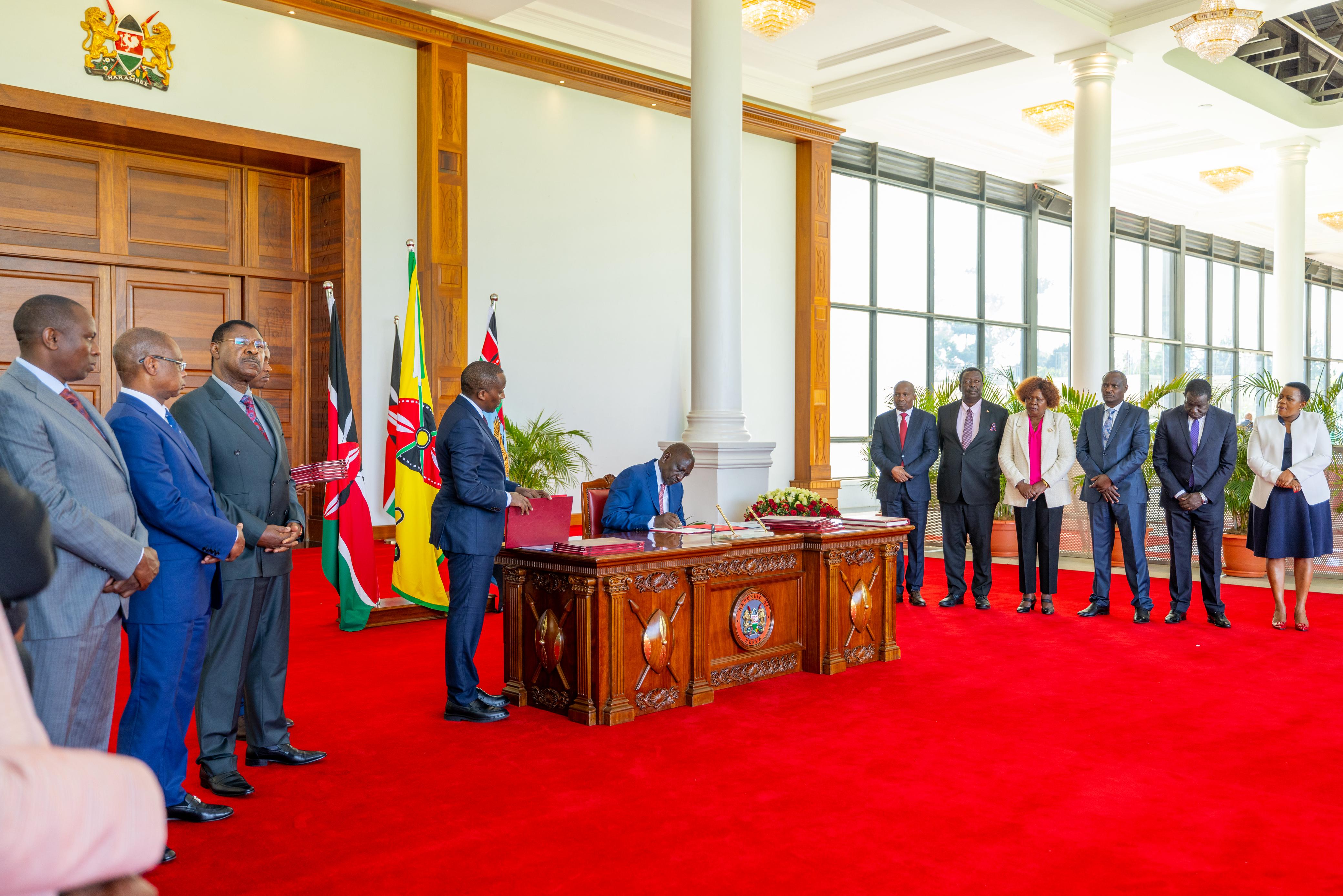 President Ruto Signs Bills Allocating Sh387B to Counties