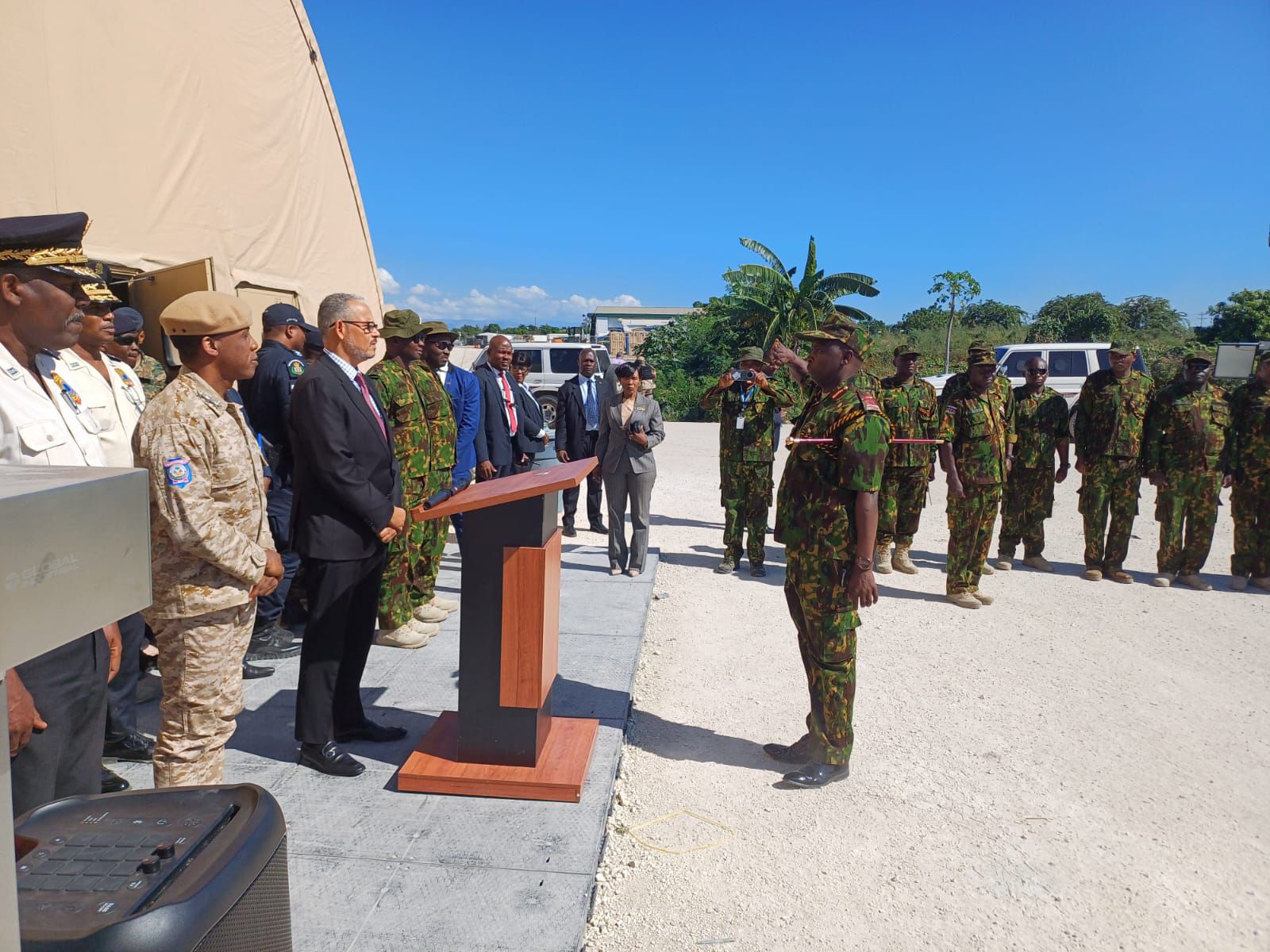 Haiti PM Fils-Aimé joins Kenyan peacekeepers for Jamhuri day