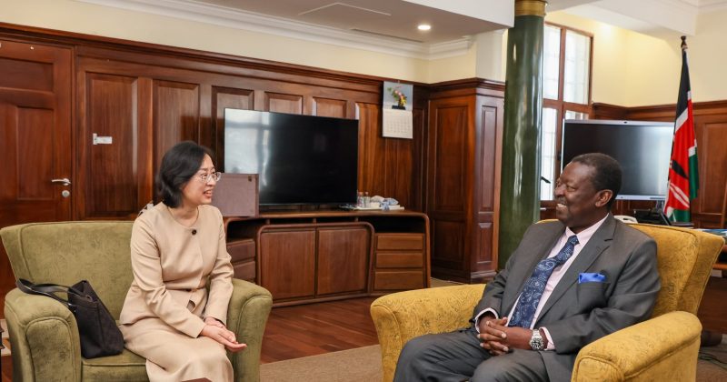 Mudavadi hosts China’s new Ambassador Guo Haiyan