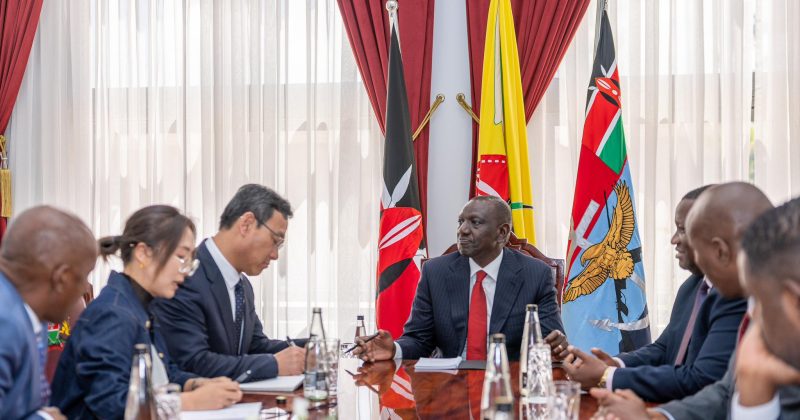 President Ruto meets Shandong Linglong Company chairman Wang Feng