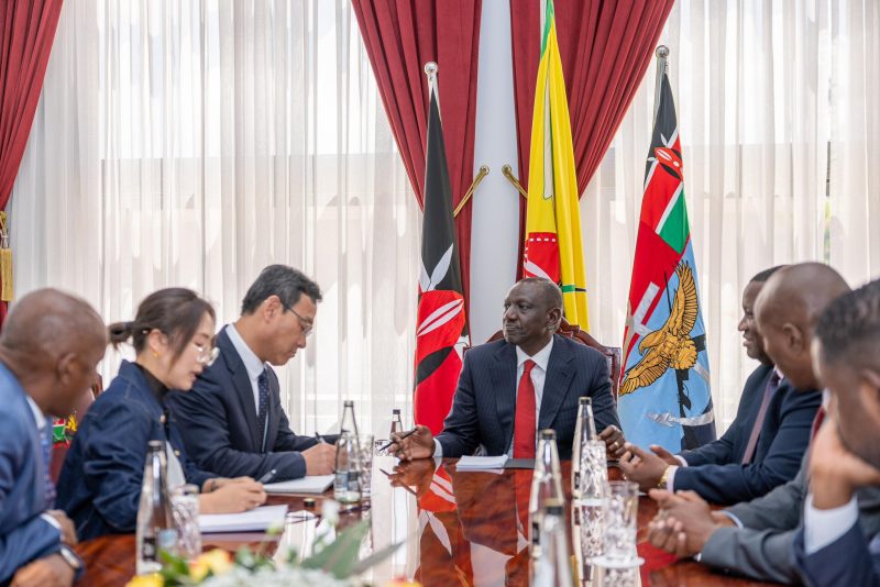 President Ruto meets Shandong Linglong Company chairman Wang Feng