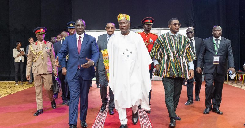 Mahama says Ghana open for trade during inauguration attended by Ruto