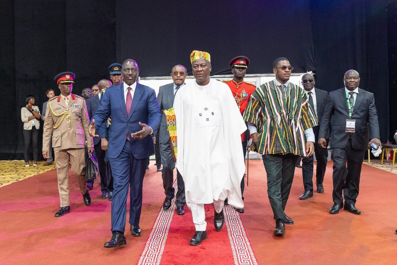 Mahama says Ghana open for trade during inauguration attended by Ruto