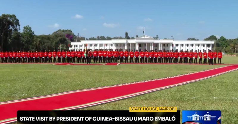 LIVE: Ruto receives Guinea-Bissau’s Umaro Sissoco Embaló for State Visit