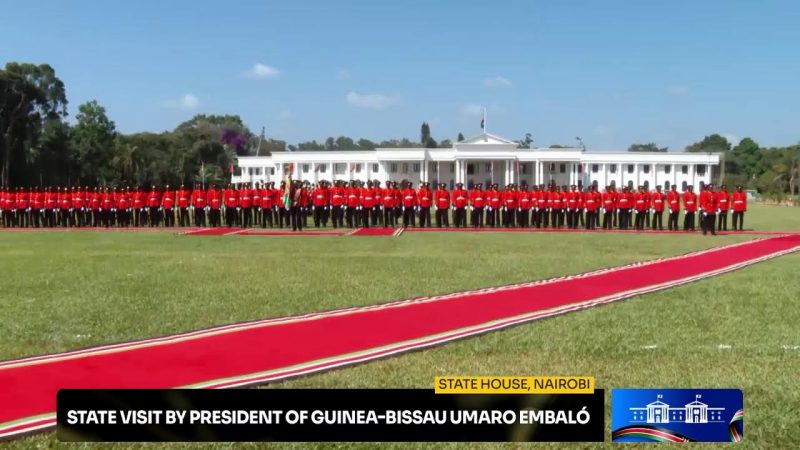 LIVE: Ruto receives Guinea-Bissau’s Umaro Sissoco Embaló for State Visit