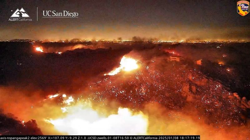 (VIDEO) Timelapse video captures devastation in Los Angeles Wildfires